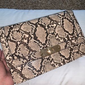 Snake Print Crossbody Bag.